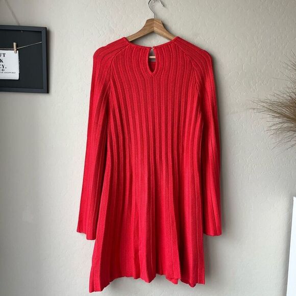 NEW Tuckernuck Pomander Place Red Adi Knit Long Sleeve Mini Dress Size M‎ - Picture 6 of 9